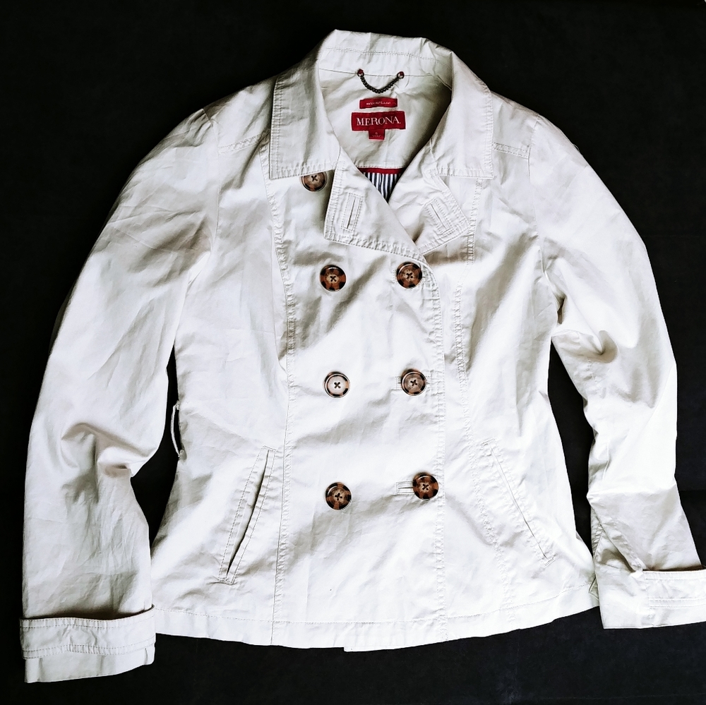 Merona Double Breasted Light Beige Jacket